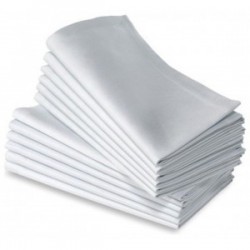 Serviette coton blanche 50x50