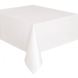 Nappe blanche 230x230 pour table ronde