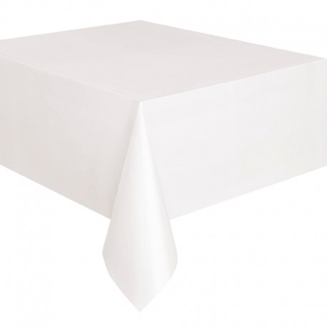 Nappe blanche 230x230 pour table ronde