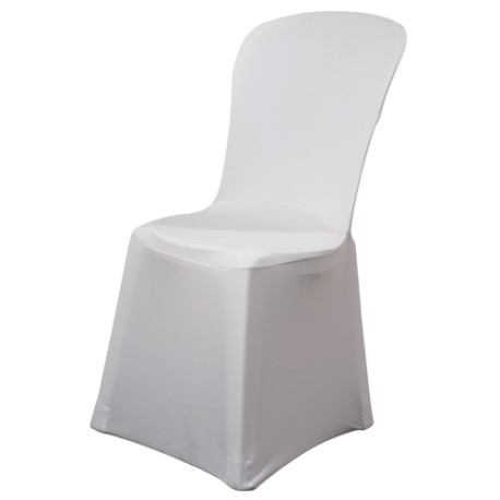 House lycra blanche pour chaise miami et banquet