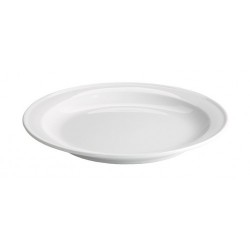 Assiette cocktail ceuse 23cm blanc procelaine