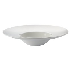 Assiette prestige dégustation creuse 27 cm blanc